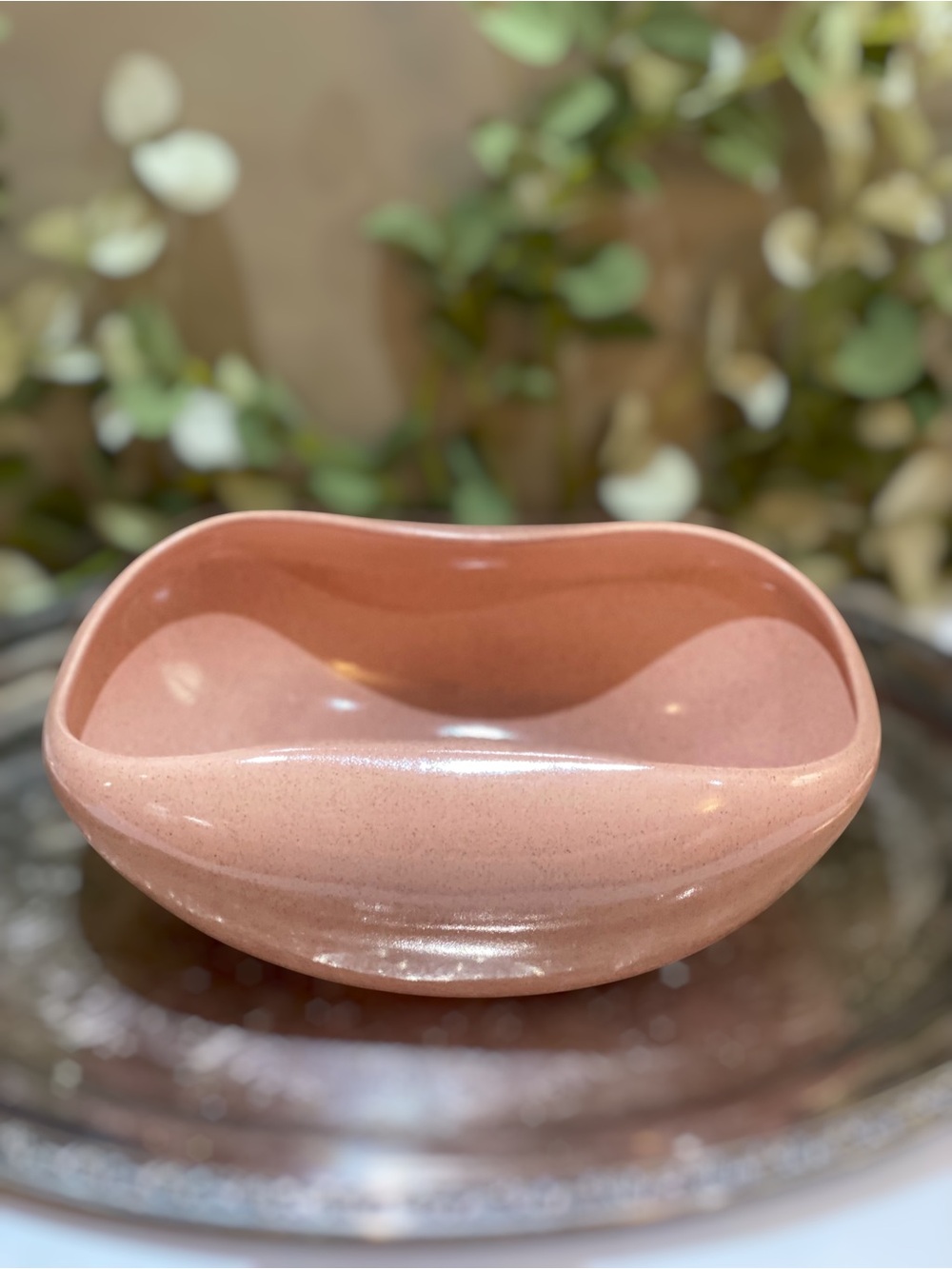 Vintage Russel Wright Large 11” Steubenville Pink Corel American Modern Bowl